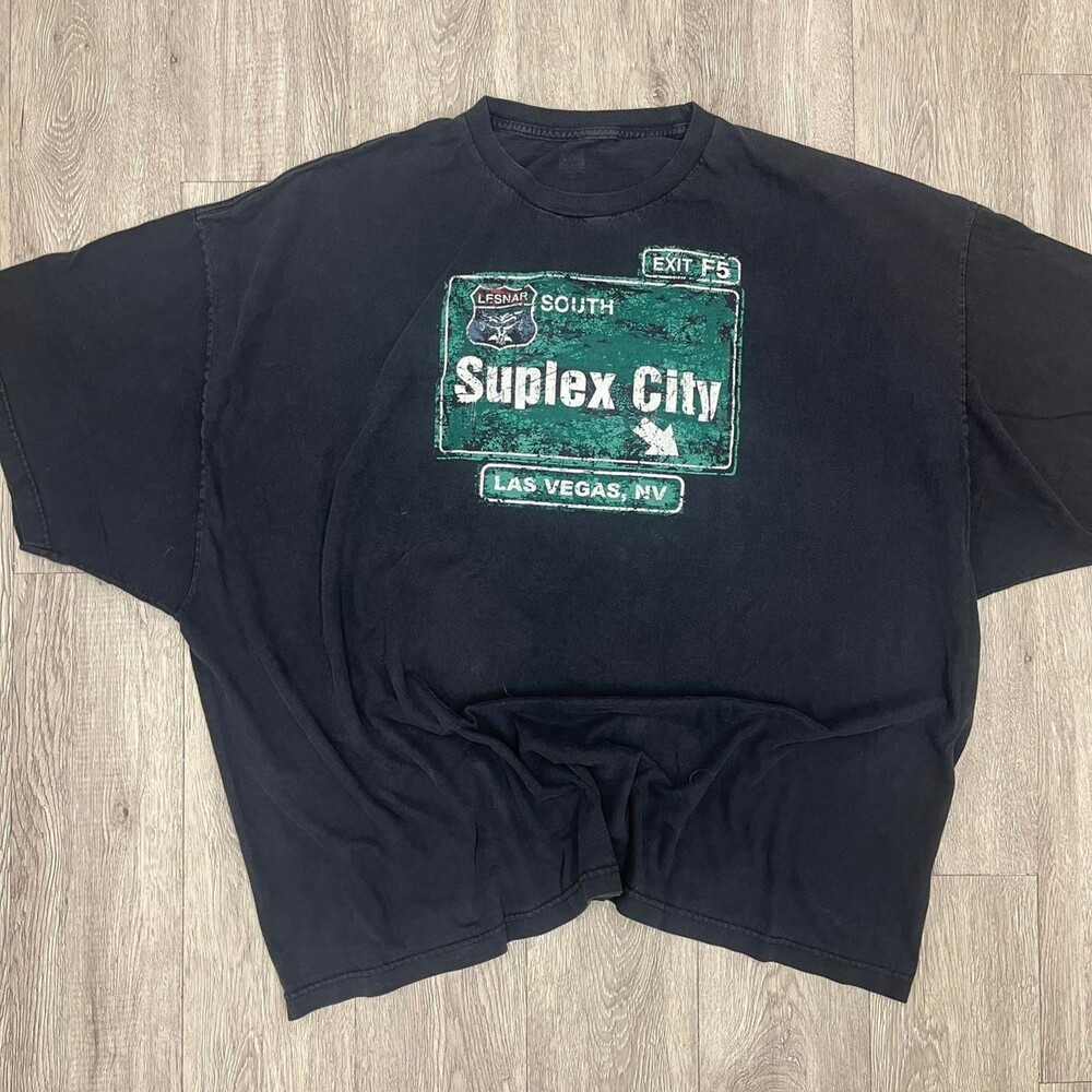 Suplex City black tee wwe brock lesnar